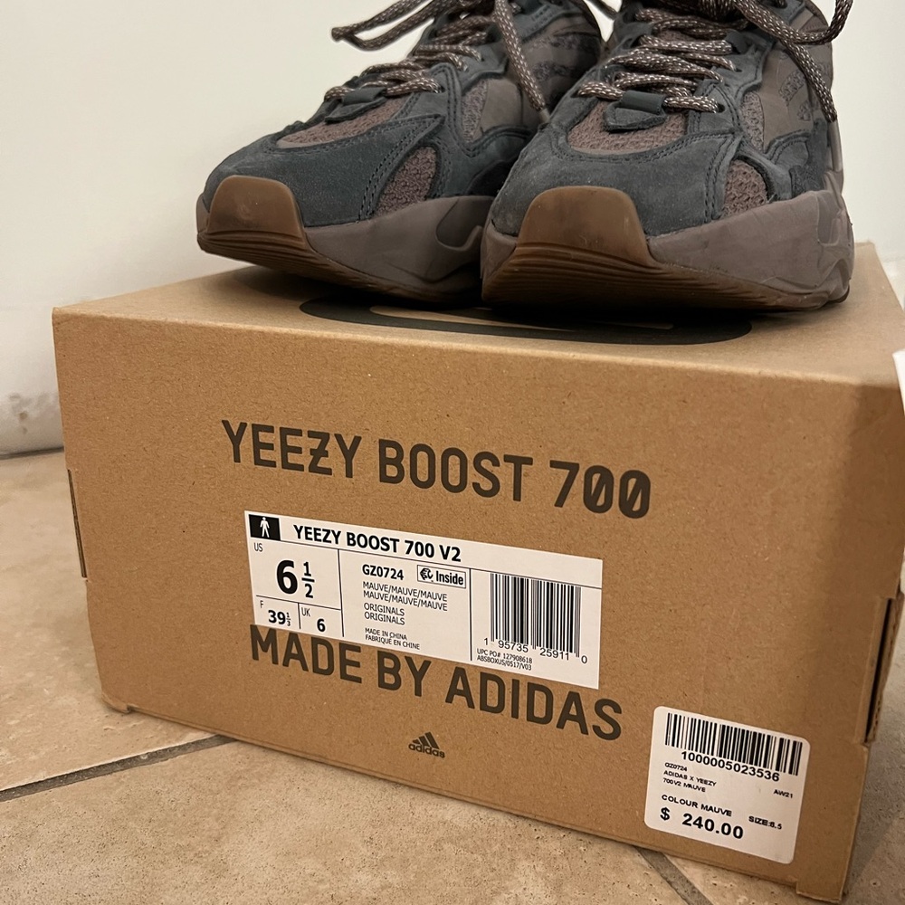 Adidas Yeezy Boost 700 V2 Sneakers - Brown and Gray - Picture 3 of 5